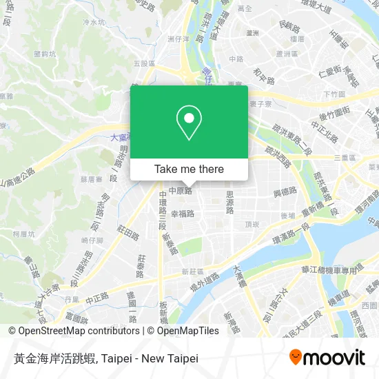 黃金海岸活跳蝦地圖