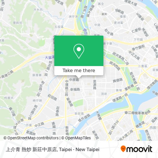 上介青 熱炒 新莊中原店 map