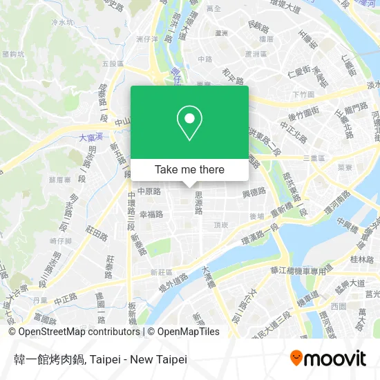 韓一館烤肉鍋地圖