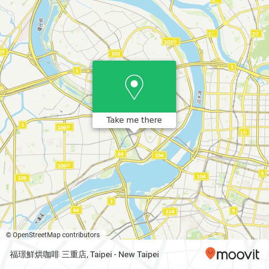福璟鮮烘咖啡 三重店, 新北市三重區捷運路36號 map