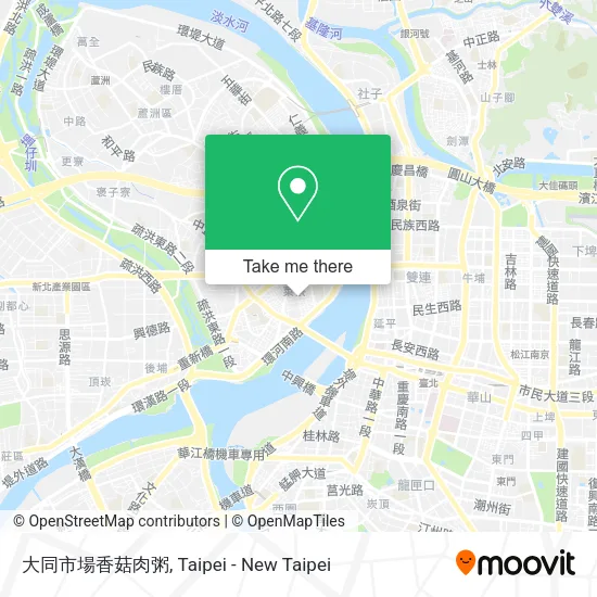 大同市場香菇肉粥地圖