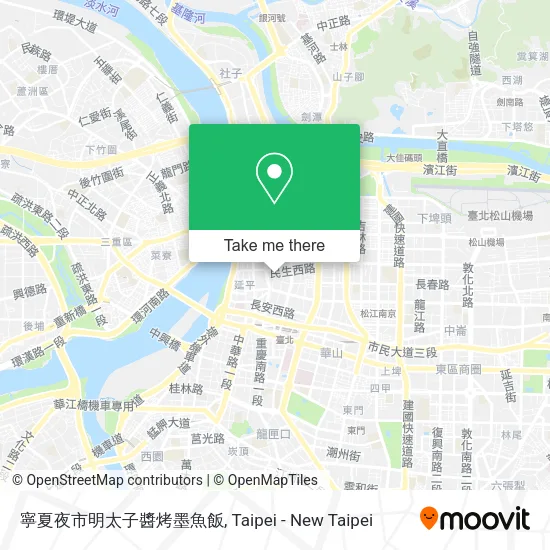 寧夏夜市明太子醬烤墨魚飯 map