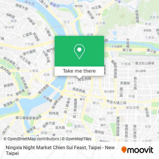 Ningxia Night Market Chien Sui Feast map
