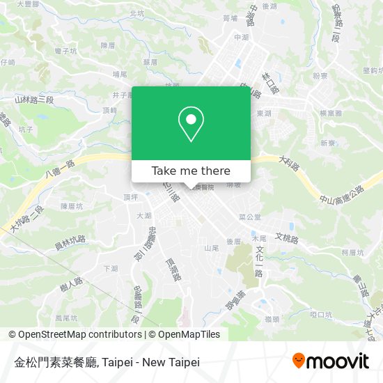 金松門素菜餐廳 map