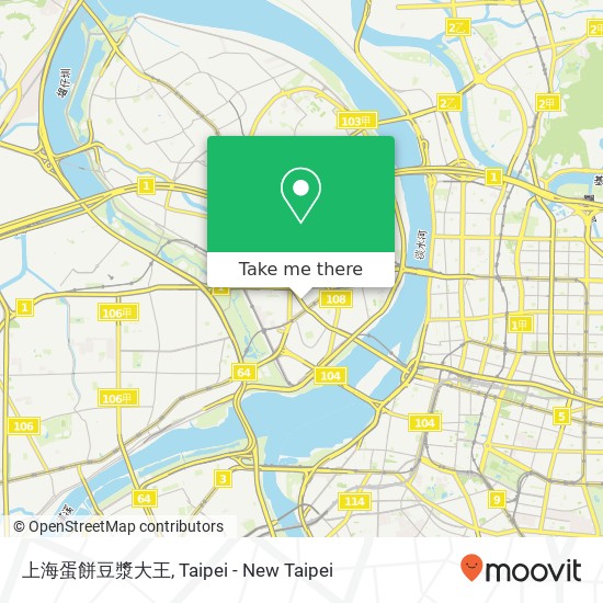 上海蛋餅豆漿大王, 新北市三重區過圳街 map