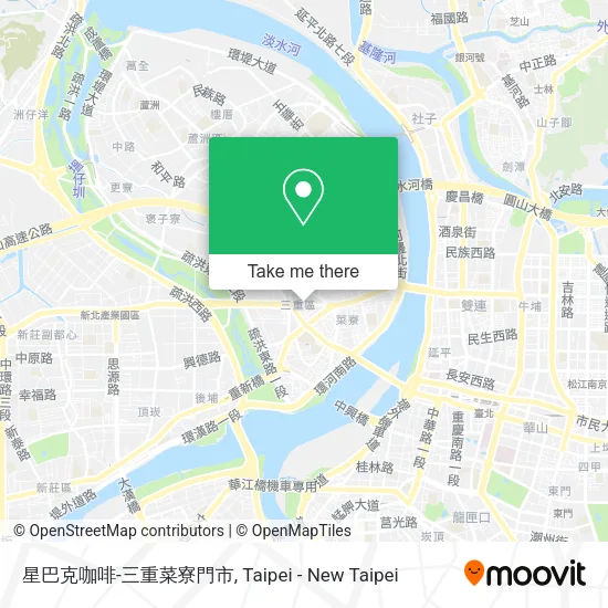 星巴克咖啡-三重菜寮門市地圖