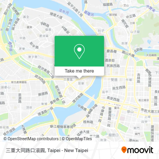 三重大同路口湯圓地圖