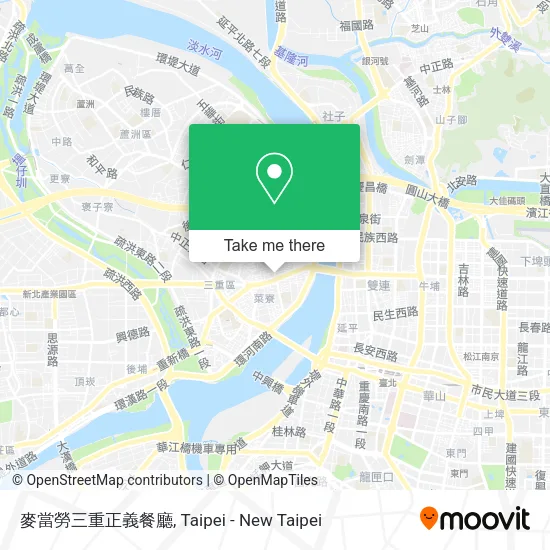 麥當勞三重正義餐廳地圖