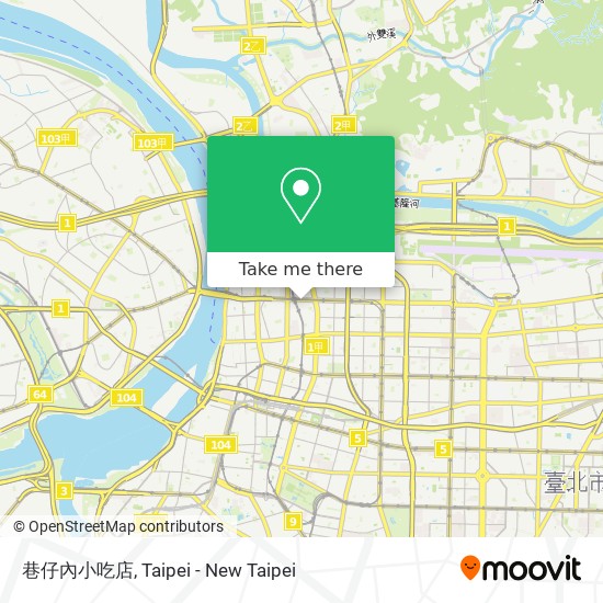 巷仔內小吃店 map