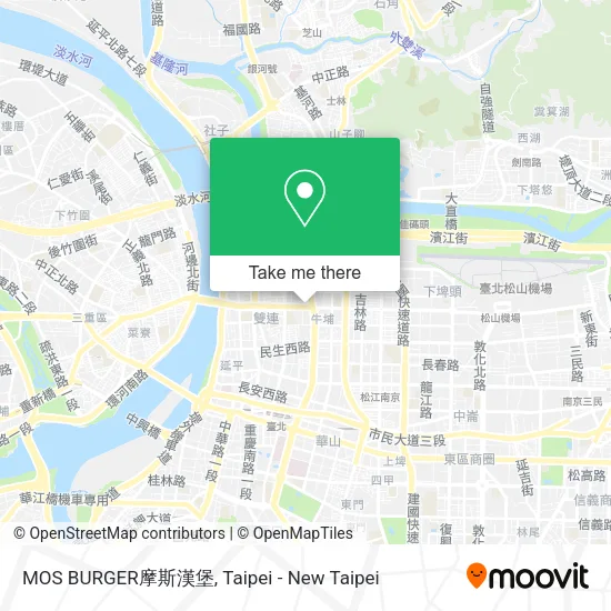 MOS BURGER摩斯漢堡地圖