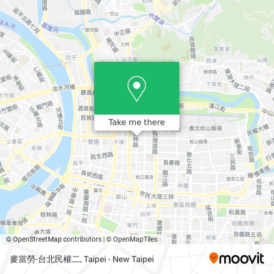 麥當勞-台北民權二 map