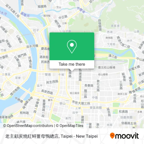 老主顧炭燒紅蟳薑母鴨總店地圖