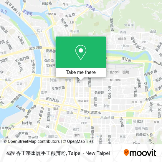 蜀留香正宗重慶手工酸辣粉地圖