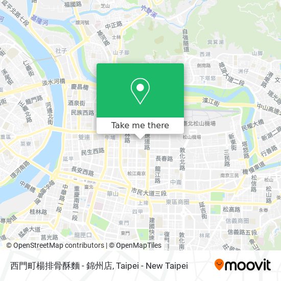 西門町楊排骨酥麵 - 錦州店 map