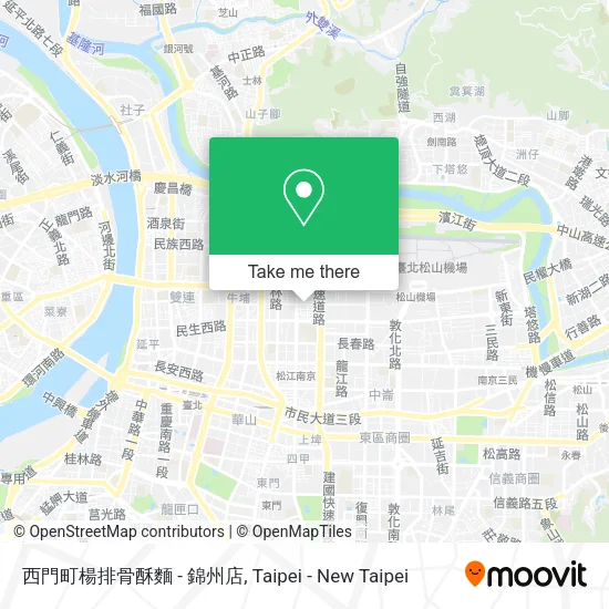 西門町楊排骨酥麵 - 錦州店地圖