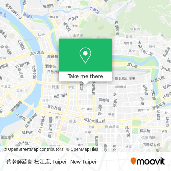 蔡老師蔬食-松江店 map