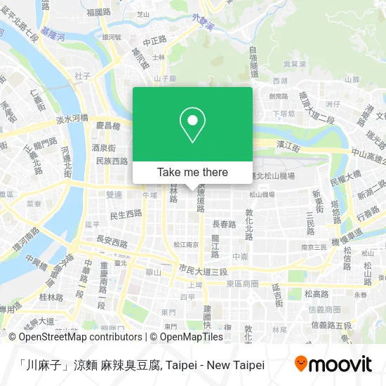 「川麻子」涼麵 麻辣臭豆腐 map