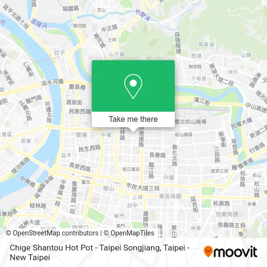 Chige Shantou Hot Pot - Taipei Songjiang地圖