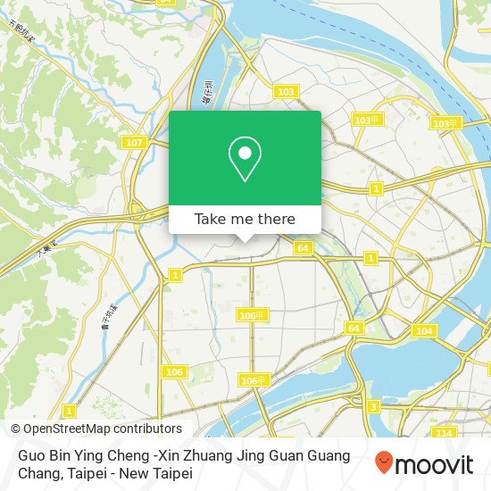 Guo Bin Ying Cheng -Xin Zhuang Jing Guan Guang Chang map