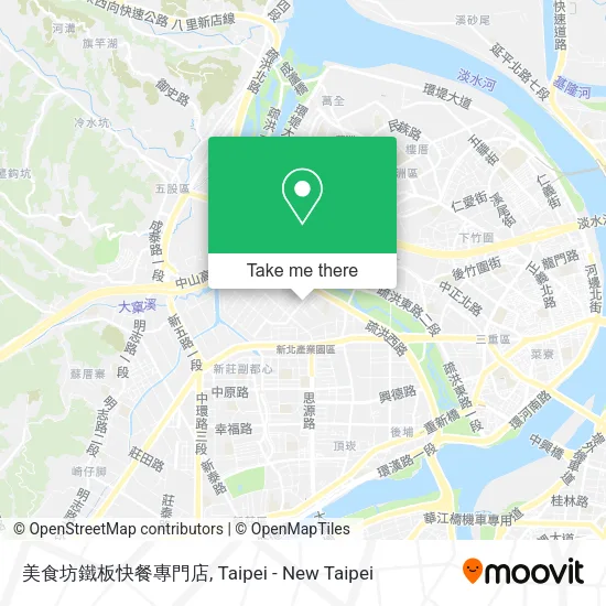 美食坊鐵板快餐專門店地圖