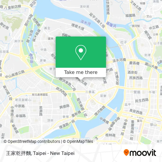 王家乾拌麵 map