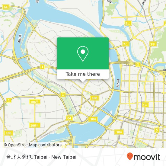 台北大碗也, 新北市三重區力行路一段地圖