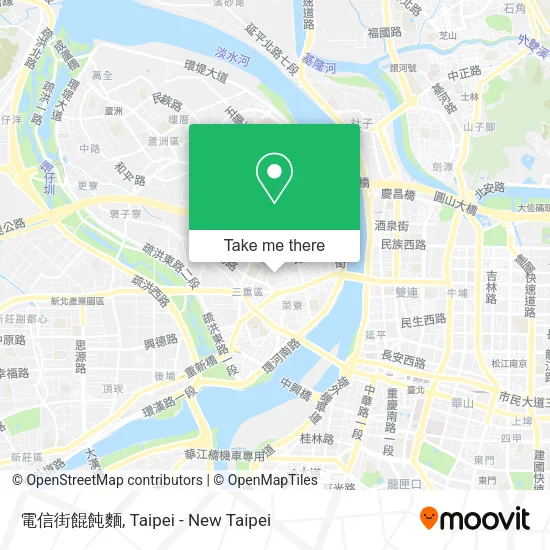 電信街餛飩麵地圖
