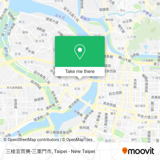 三槍宜而爽-三重門市地圖