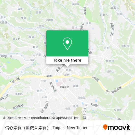 信心素食（原觀音素食） map