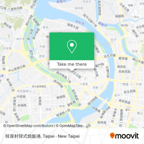 韓屋村韓式燒飯捲地圖