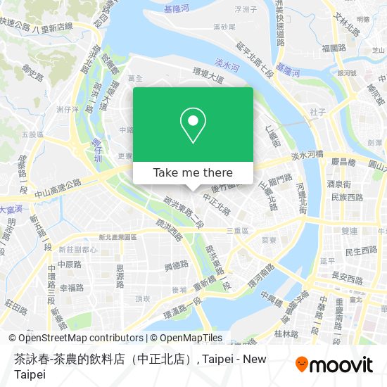 茶詠春-茶農的飲料店（中正北店） map