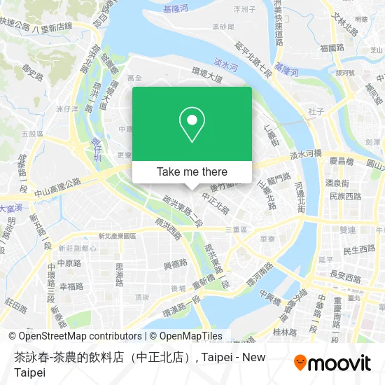 茶詠春-茶農的飲料店（中正北店） map