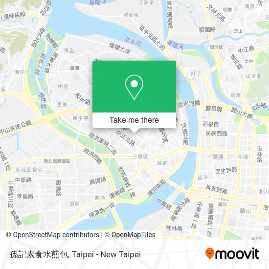 孫記素食水煎包地圖