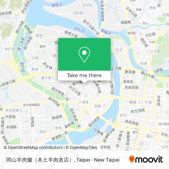 岡山羊肉爐（本土羊肉老店）地圖
