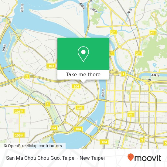 San Ma Chou Chou Guo, 新北市三重區龍門路42號地圖