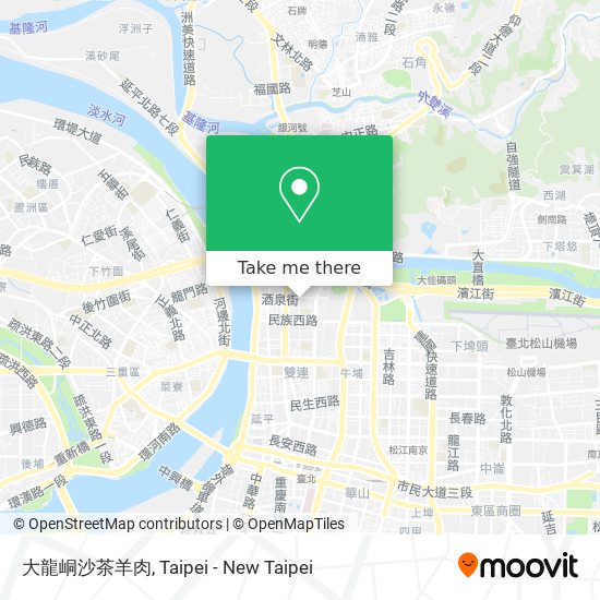 大龍峒沙茶羊肉地圖