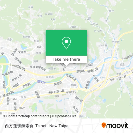 西方蓮臻饌素食 map