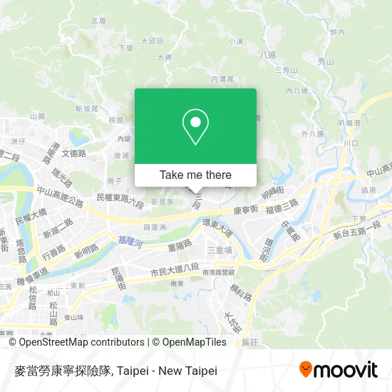 麥當勞康寧探險隊地圖