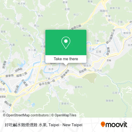 好吃鹹水雞煙燻雞 水果地圖