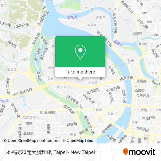 永福街20元大腸麵線地圖