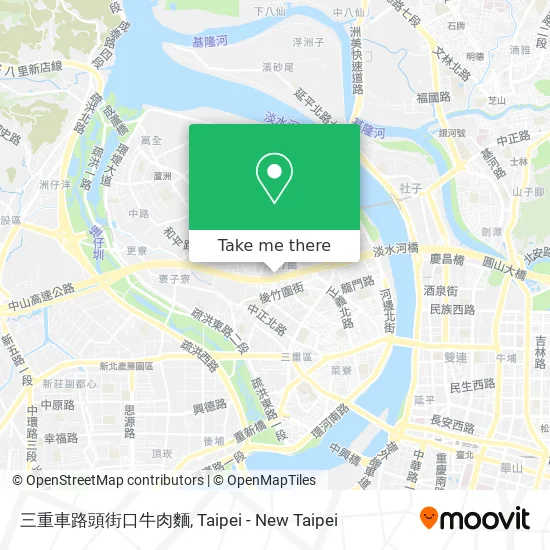 三重車路頭街口牛肉麵 map