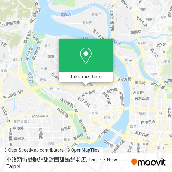 車路頭街雙胞胎甜甜圈甜餡餅老店地圖