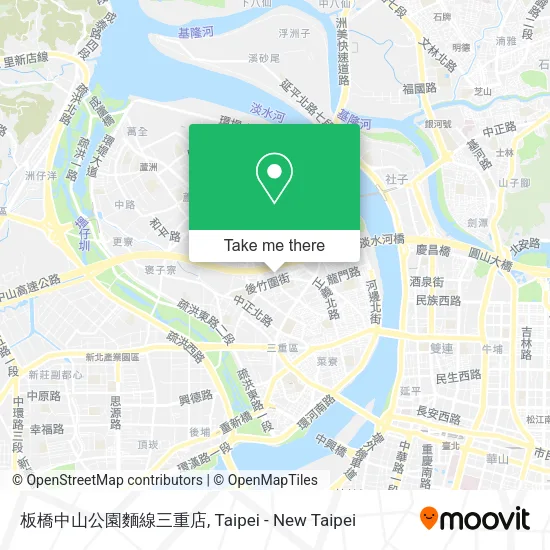 板橋中山公園麵線三重店地圖
