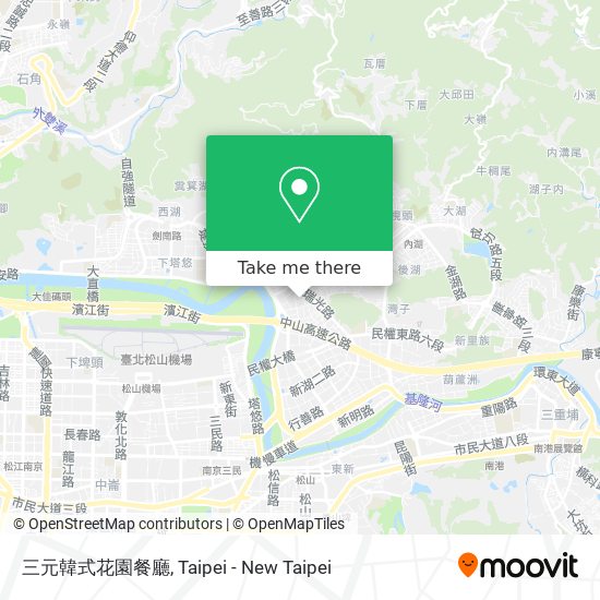 三元韓式花園餐廳 map