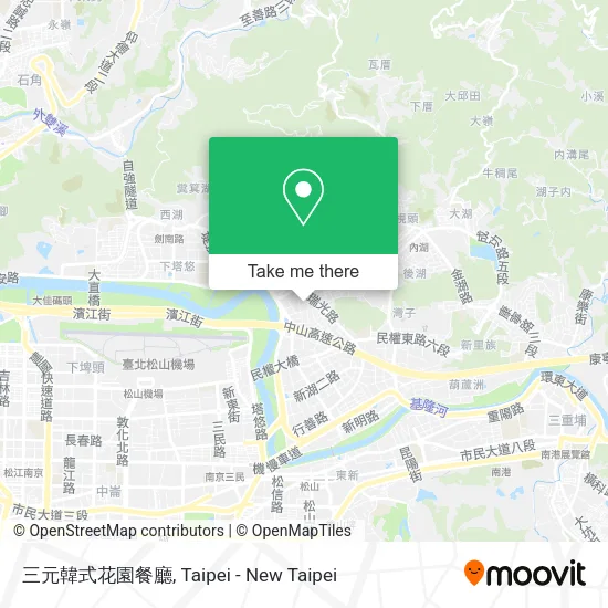 三元韓式花園餐廳地圖