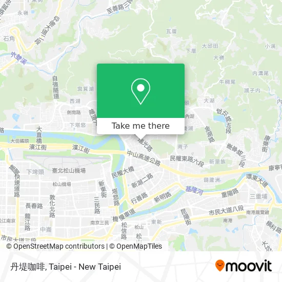 丹堤咖啡 map