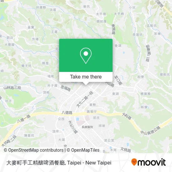 大麥町手工精釀啤酒餐廳地圖