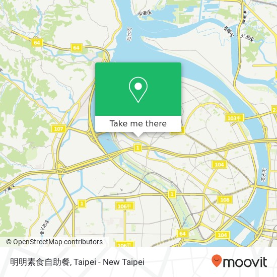 明明素食自助餐, 新北市蘆洲區長安街1號 map