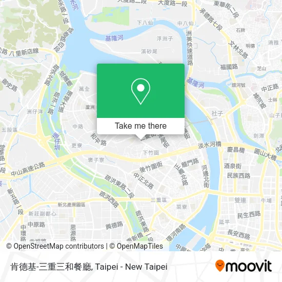 肯德基-三重三和餐廳地圖