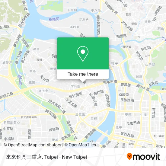 來來釣具三重店地圖